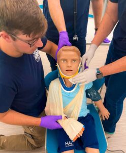 YCCC advanced emergency medical students training.