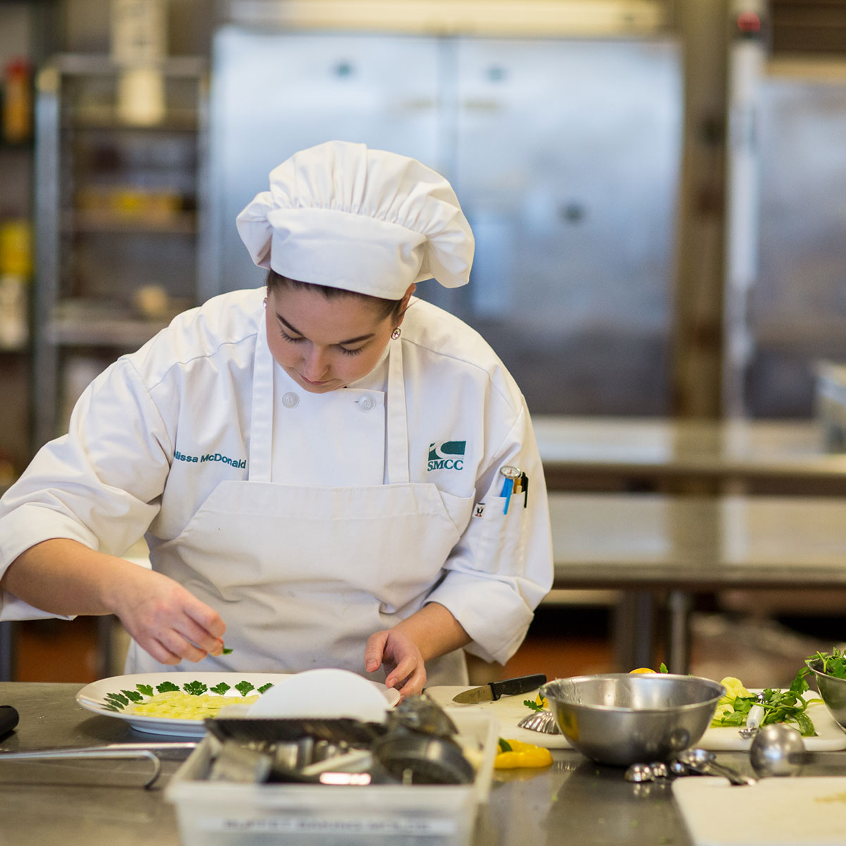 SMCC Culinary student