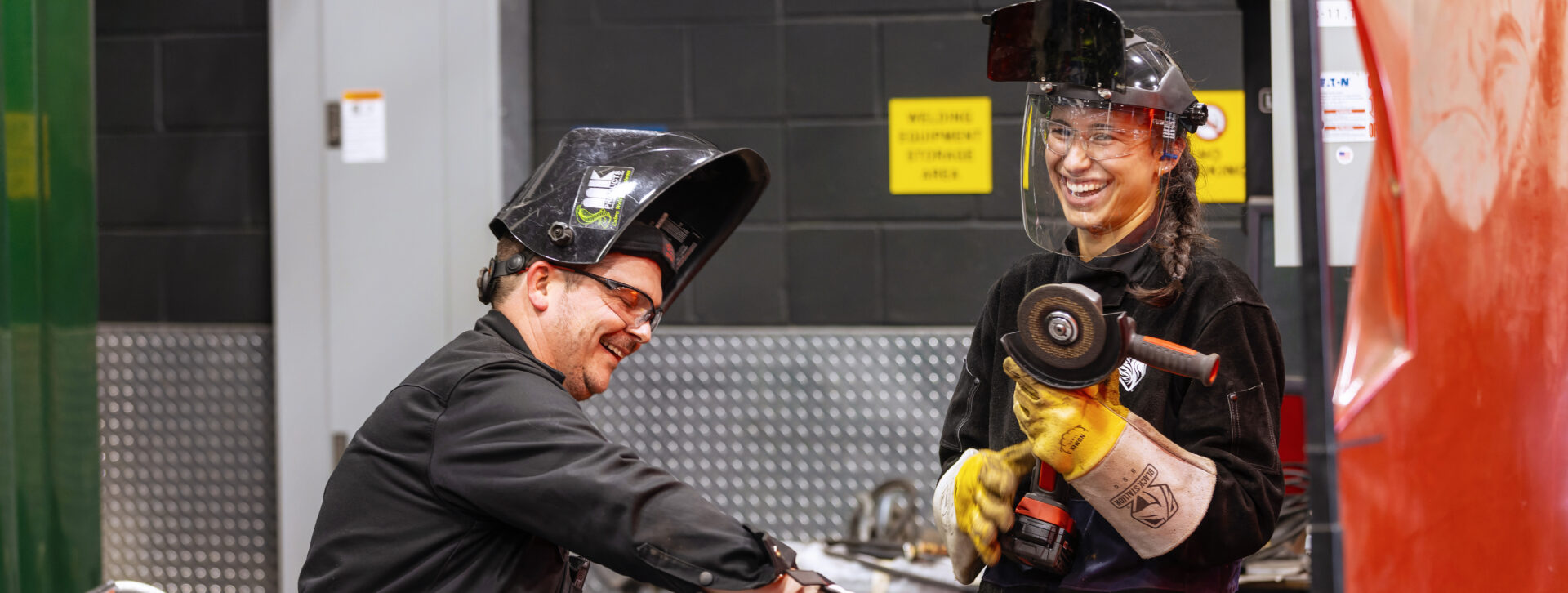 KVCC welding student