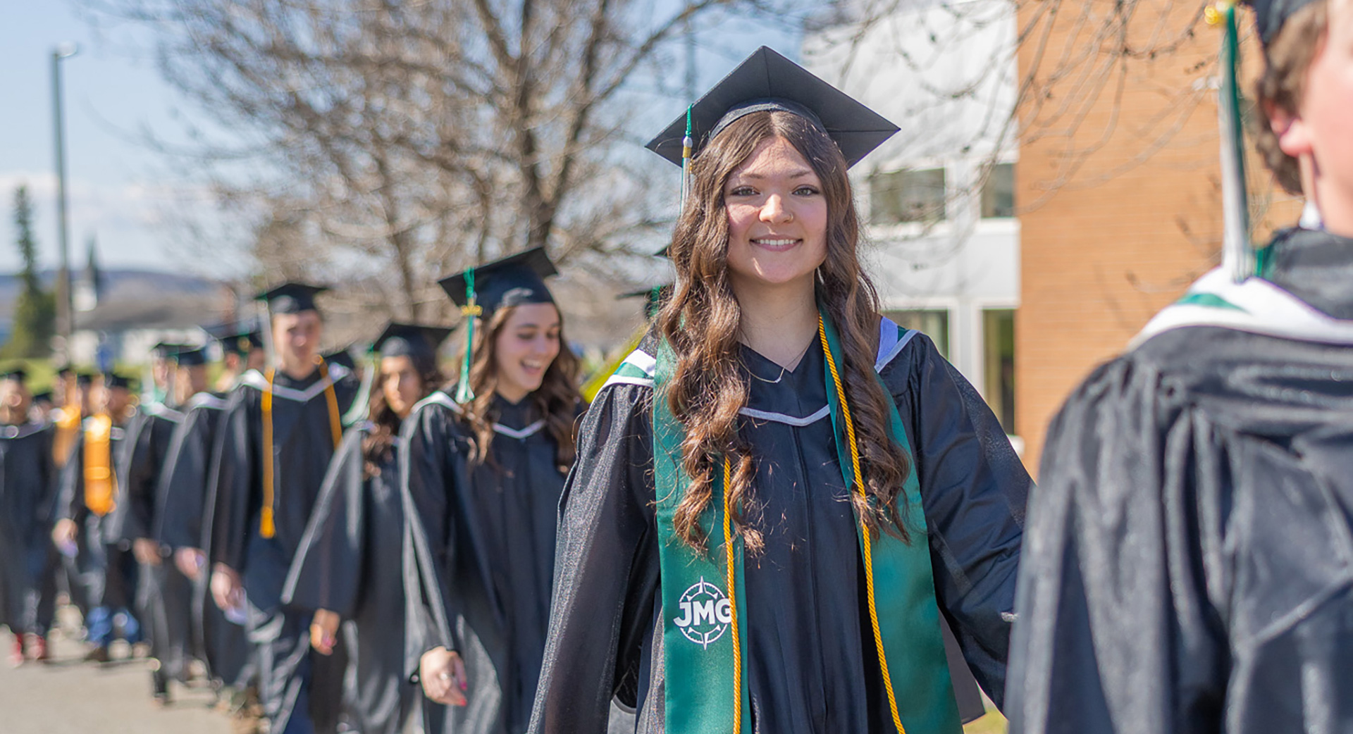 NMCC graduates walking