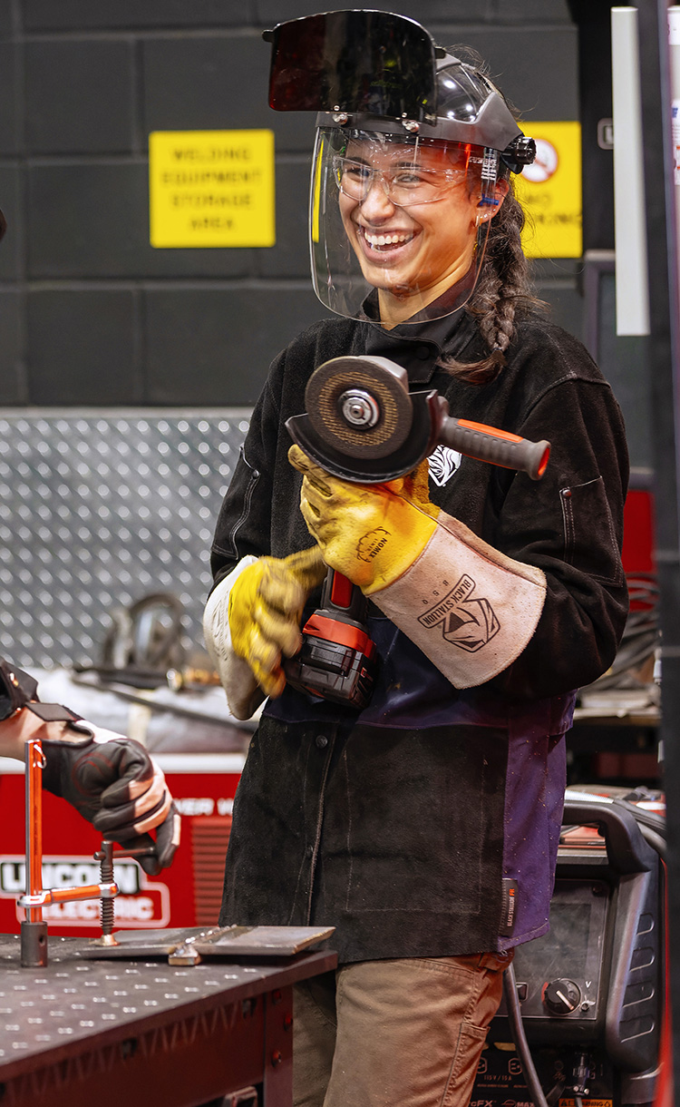 KVCC welder machining