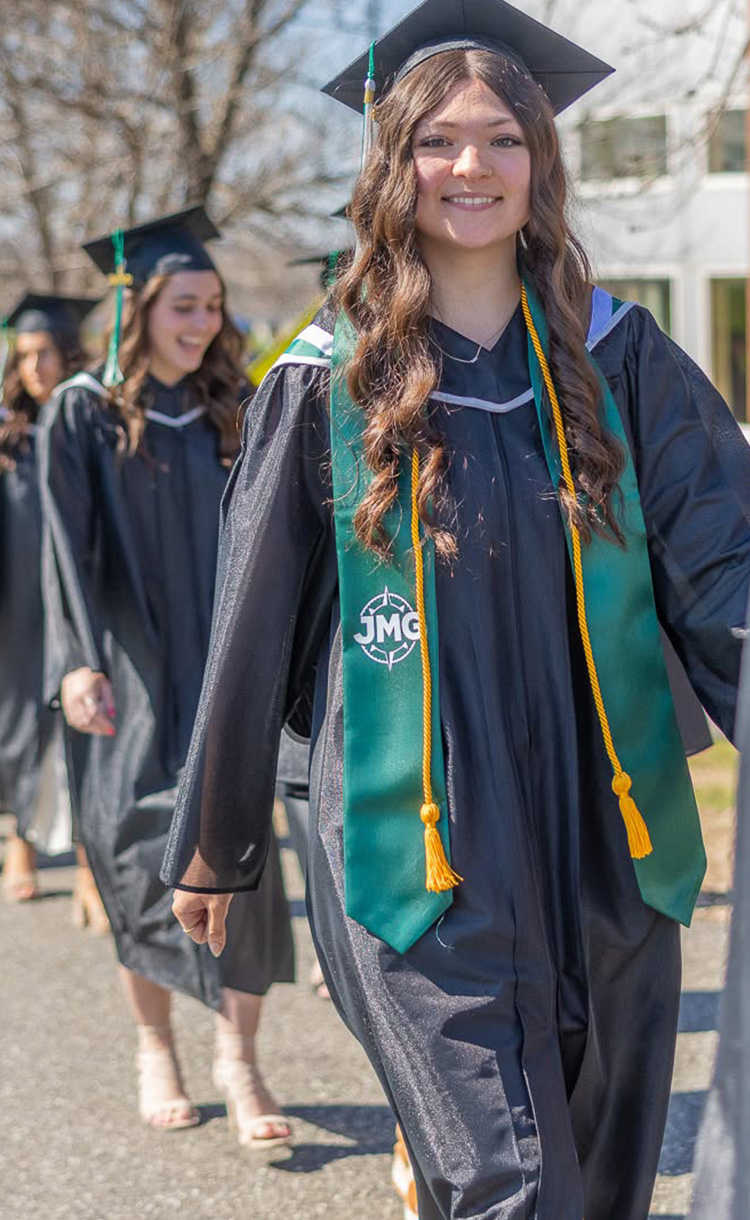 NMCC graduates walking