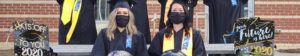 Nursing graduates in maskes