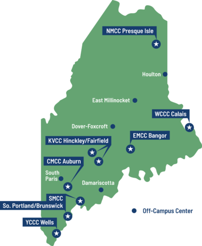 Mccs Mapofmaine Lightbackgrounds Maine Community College System