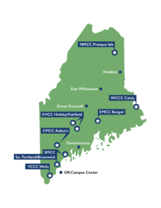 Map with college lodations